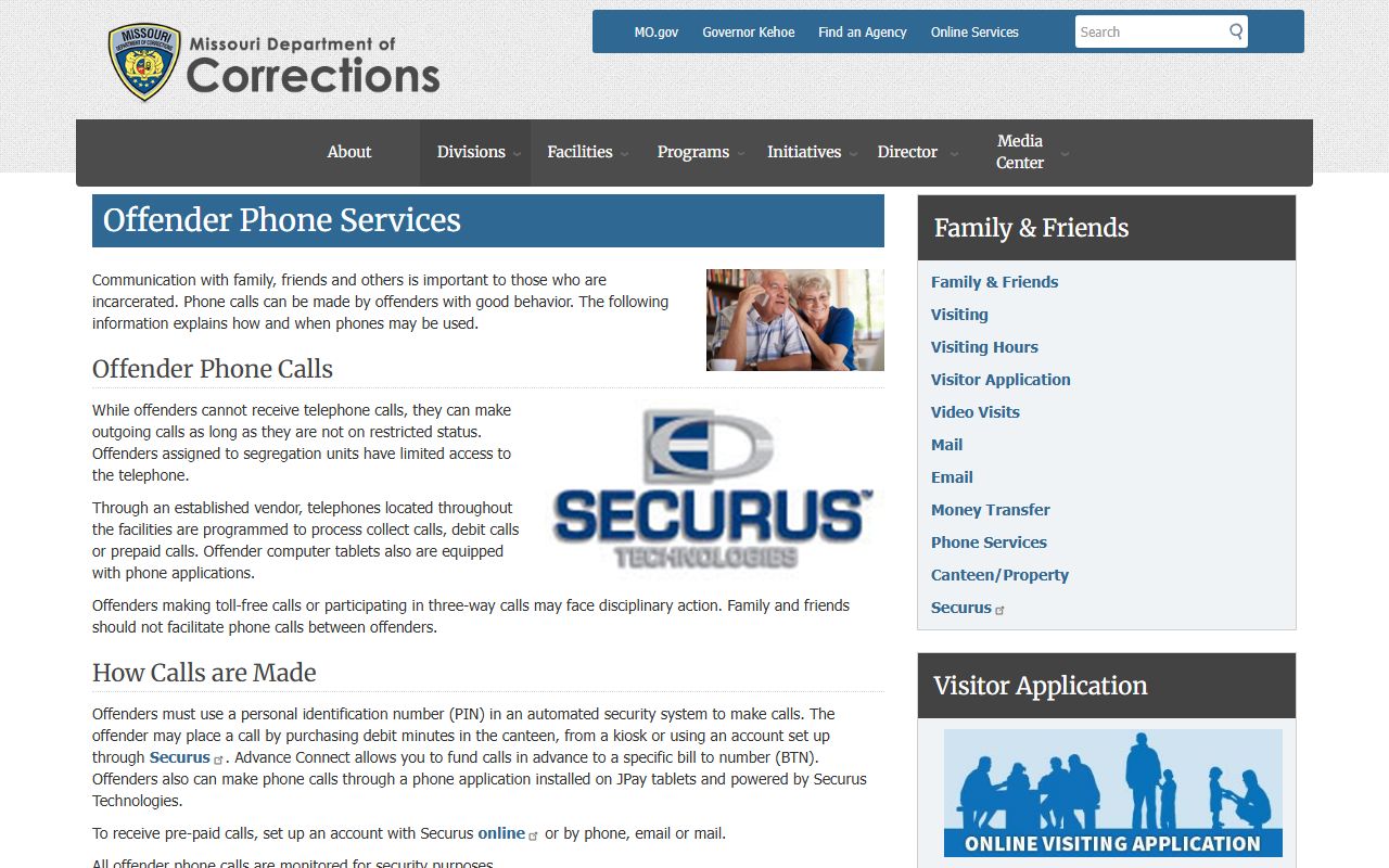 District 25 Poplar Bluff DOC phone services for supervised offenders